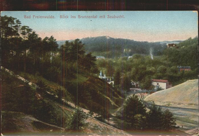 Bad Freienwalde Blick ins Brunnental mit Saubucht