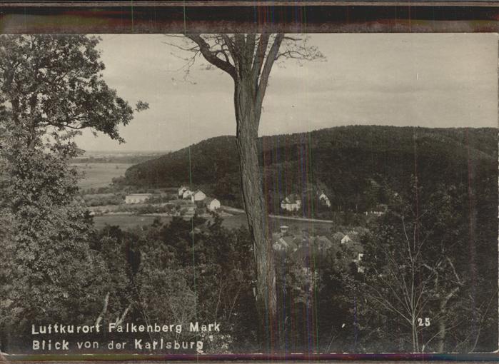 Falkenberg Mark Blick von der Karlsburg