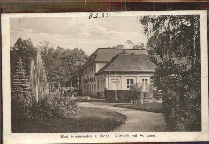 Bad Freienwalde Kurpark Fontaene