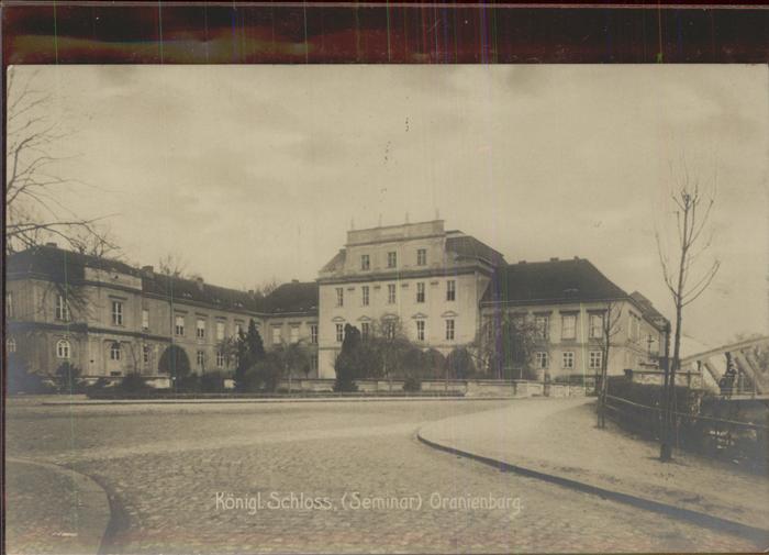 Oranienburg Kgl Schloss Seminar