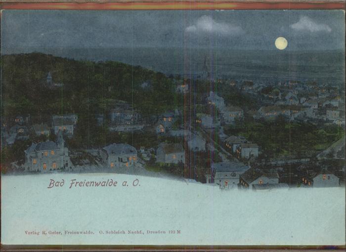 Bad Freienwalde Panorama bei Nacht