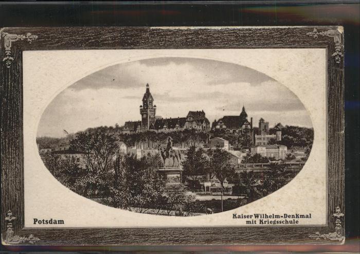 Potsdam Kaiser Wilhelm Denkmal Kriegsschule Feldpost