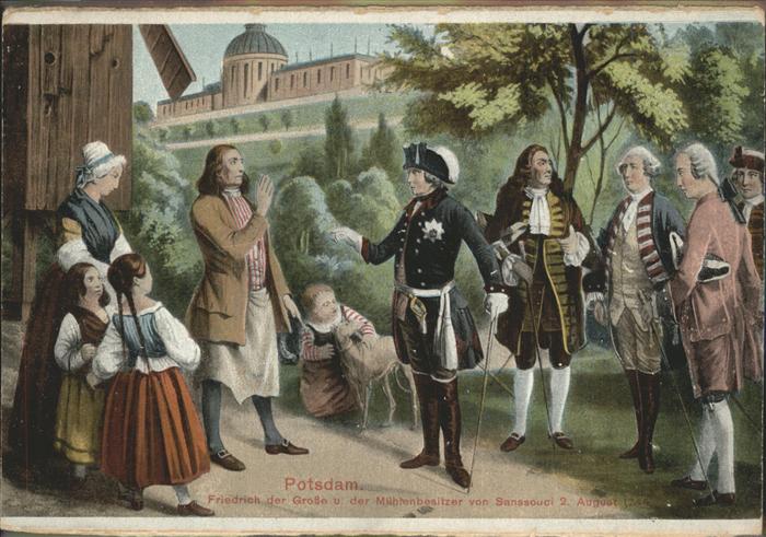 Potsdam Friedrich der Grosse Mühlenbesitzer von
