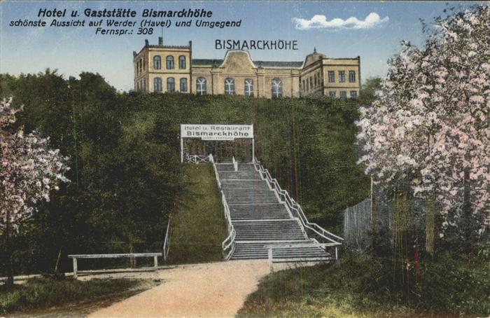 Werder Havel Hotel u-Gaststätte Bismarckhöhe