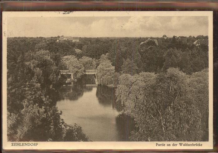 Zehlendorf Berlin Partie an der Waldseebrücke