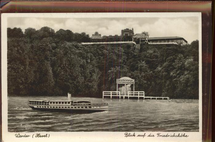 Werder Havel Blick auf die Friedrichshöhe