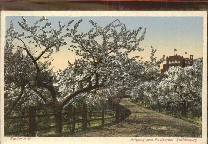 Werder Havel Aufgang zum Restaurant Wachtelburg