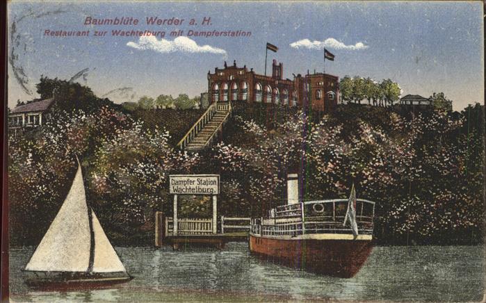 Werder Havel Restaurant zur Wachtelburg mit Dampfers