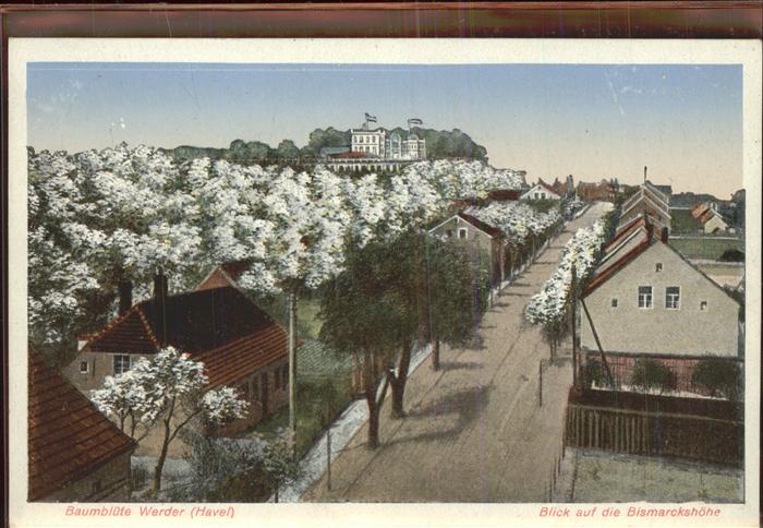 Werder Havel Strassenansicht mit Blick auf die Bisma
