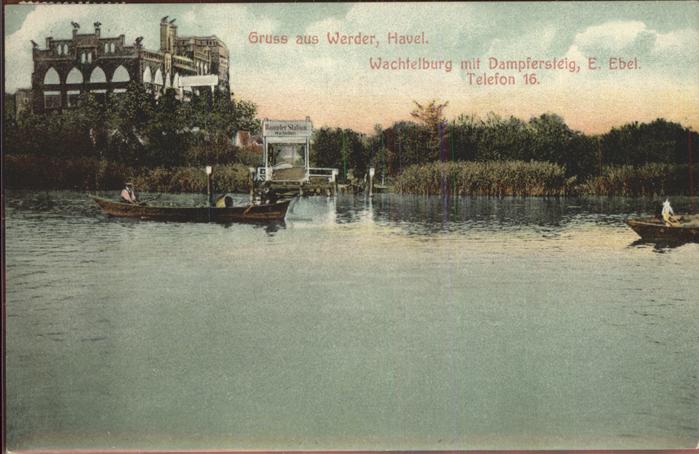 Werder Havel Wachtelburg mit Dampfersteig