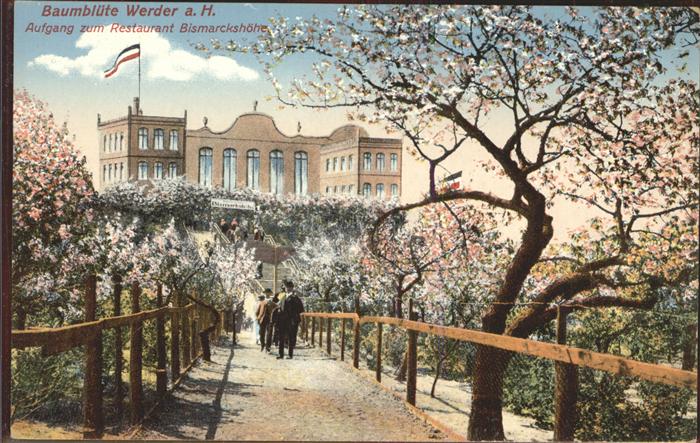 Werder Havel Aufgang zum Restaurant Bismarckhöhe