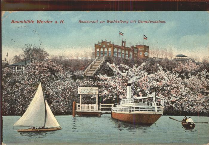 Werder Havel Restaurant zur Wachtelburg mit Dampfers
