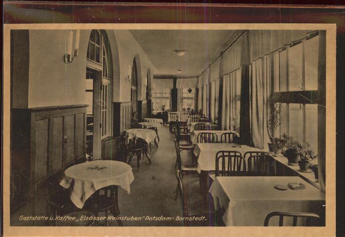 Potsdam-Bornstedt Innenansicht von der Gaststätte u-Kaffe