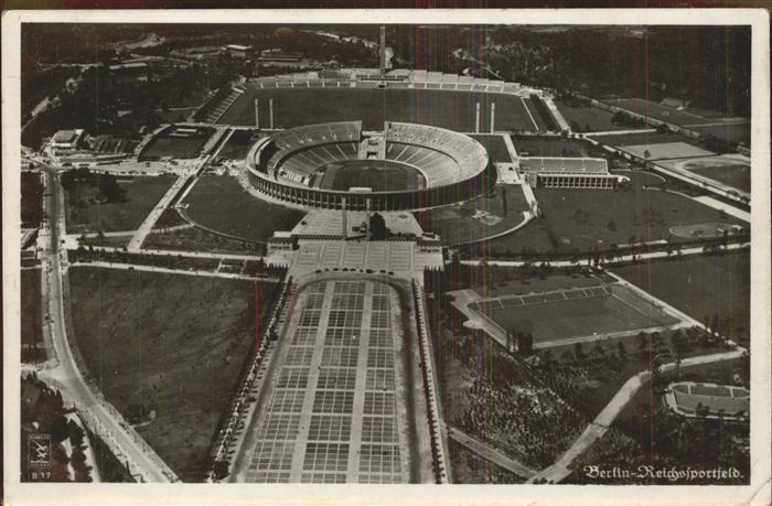 BERLIN  CITY Luftaufnahme vom Reichssportfeld