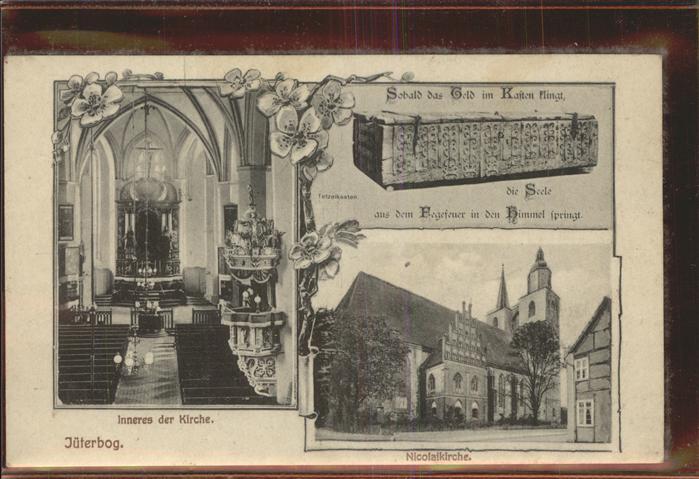 Jueterbog Brandenburg St. Nicolaikirche Altar Tetzelkasten