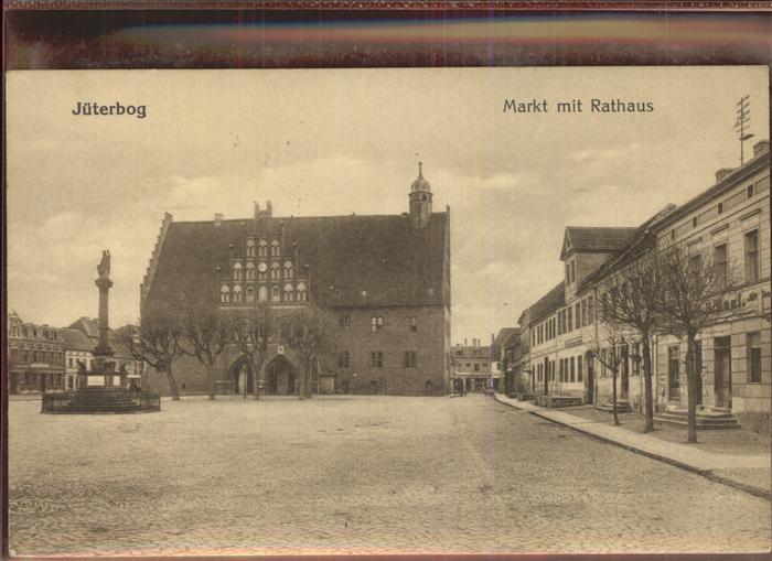 Jueterbog Brandenburg Marktplatz Rathaus Kriegerdenkmal Feldpost