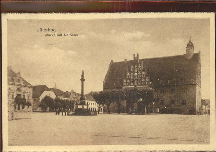 Jueterbog Brandenburg Marktplatz Rathaus Kriegerdenkmal Feldpost
