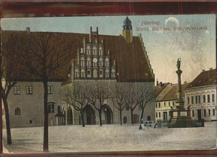Jueterbog Brandenburg Marktplatz Rathaus Kriegerdenkmal Feldpost