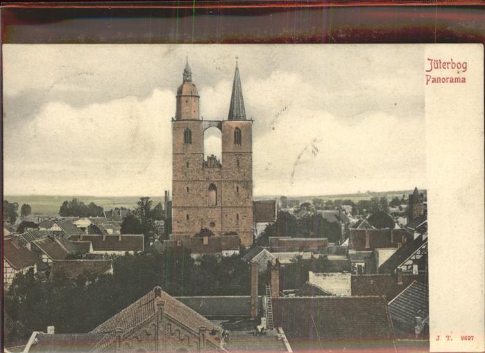 Jueterbog Brandenburg Gesamtansicht mit St. Nikolaikirche