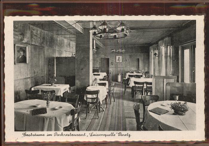 Paretz Schloss Erbauer David Gilly 1797 Parkrestaurant Luisenquelle