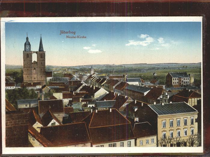 Jueterbog Brandenburg Panorama mit St. Nikolaikirche