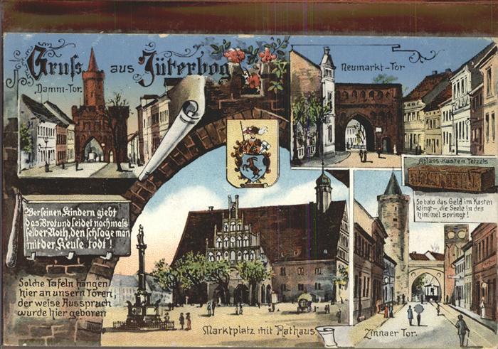 Jueterbog Dammtor Neumarkt-Tor Marktplatz Rathaus