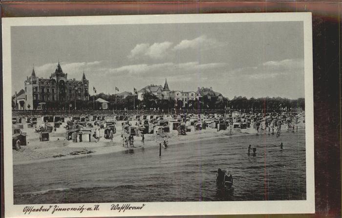 Zinnowitz Ostseebad Usedom Strand mit div.Villen