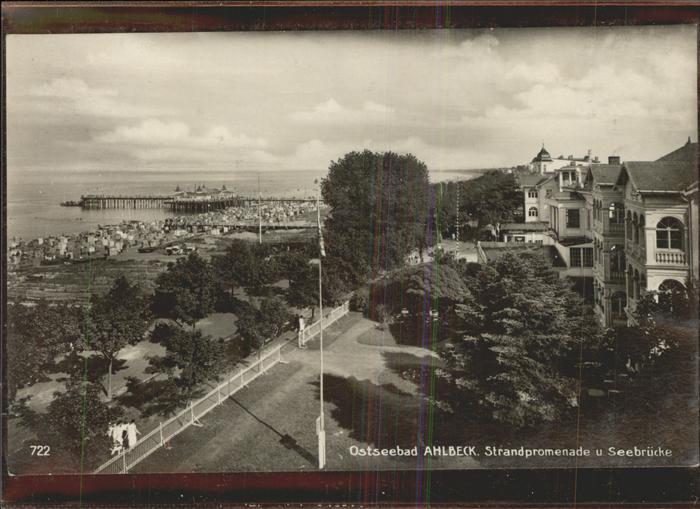 Ahlbeck Ostseebad Insel Usedom Strandpromenade u.Seebruecke
