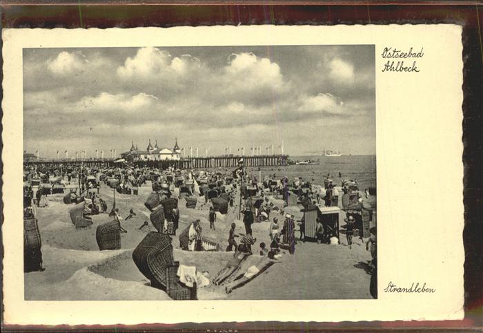 Ahlbeck Ostseebad Insel Usedom Strandleben