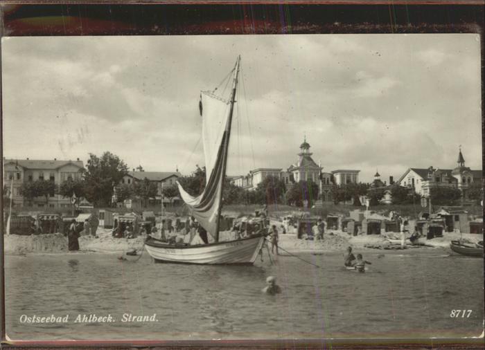Ahlbeck Ostseebad Insel Usedom Strand mit div.Villen