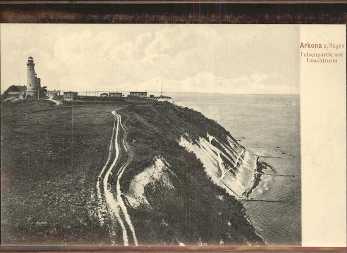 Arkona Leuchtturm Felsenpartie