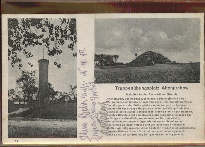 Altengrabow Truppenübungsplatz Melodie Saale kühlem