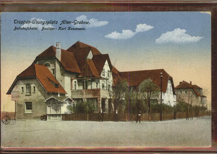 Alten-Grabow Bahnhofshotel Bes. K. Kossmann