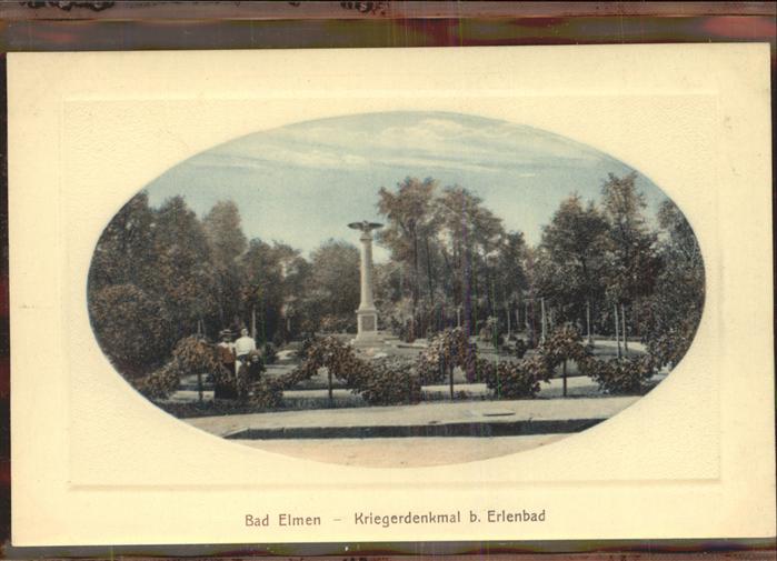 Bad Elmen Kriegerdenkmal Erlenbad