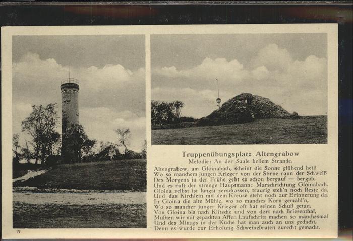 Altengrabow Melodie: An der Saale hellem Strande