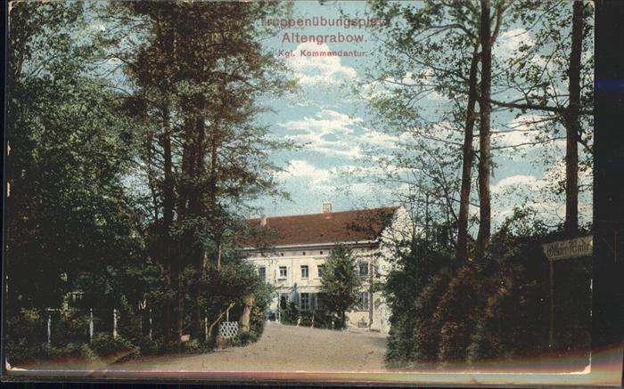 Altengrabow Truppenübungsplatz Kgl. Kommandantur