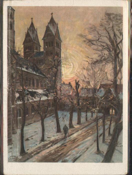 Halberstadt Liebfrauenkirche nach Gemälde von Walte