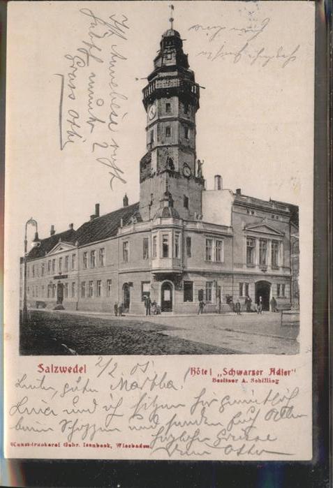 Salzwedel Hotel Schwarzer Adler Reliefkarte