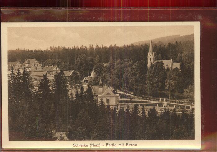 Schierke Harz Teilansicht mit Kirche