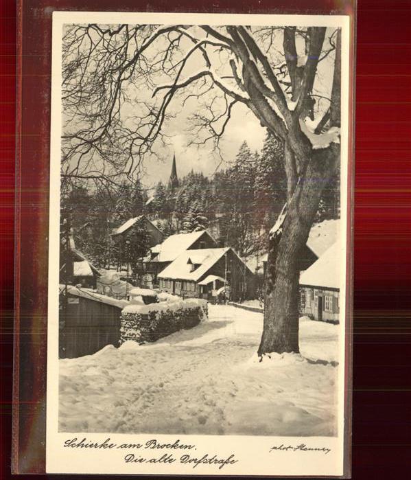 Schierke Harz Alte Dorfstrasse