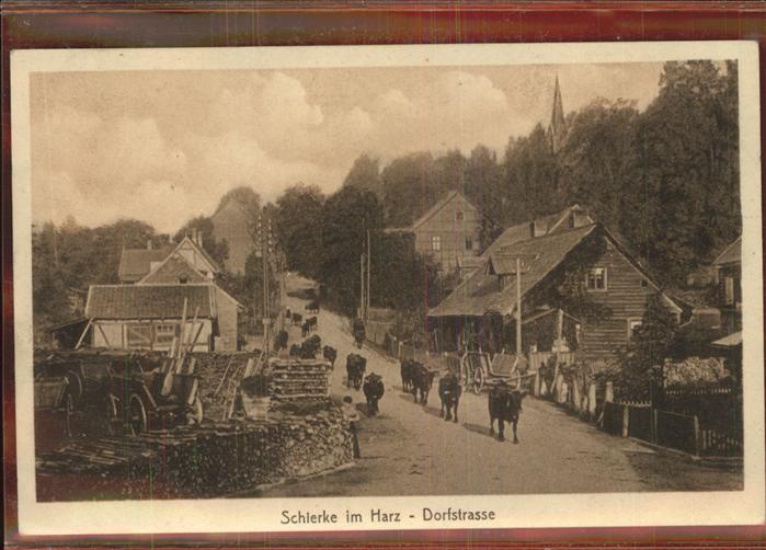 Schierke Harz Viehtrieb Dorfstrasse