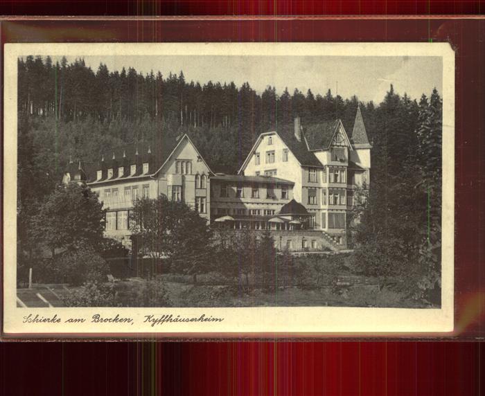 Schierke Harz Kyffhaeuserheim