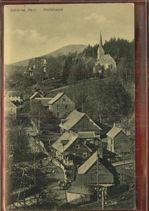 Schierke Harz Dorfblick mit Kirche