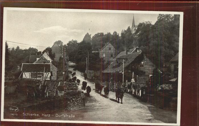 Schierke Harz Viehtrieb Dorfstrasse