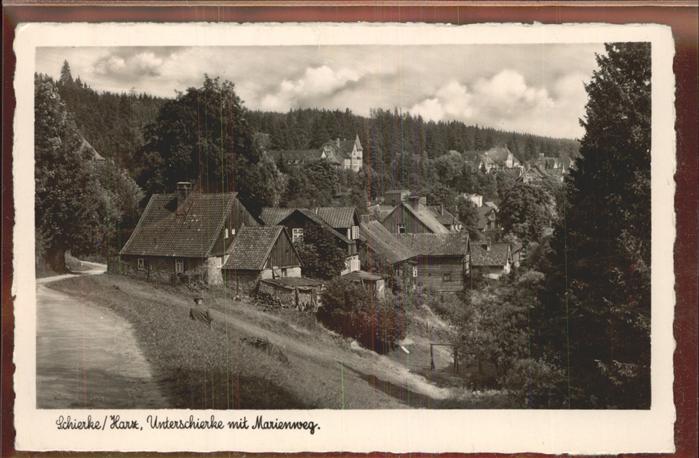 Schierke Harz Unterschierke mit Marienweg