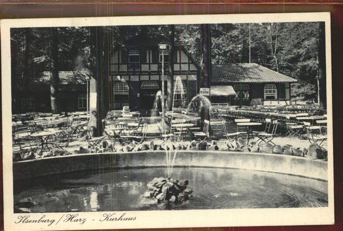 Ilsenburg Harz Kurhaus Springbrunnen
