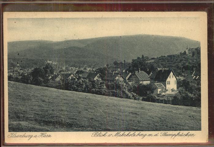 Ilsenburg Harz Blick vom Mahnholzberg