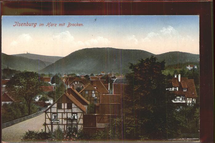 Ilsenburg Harz Gesamtansicht mit Brocken