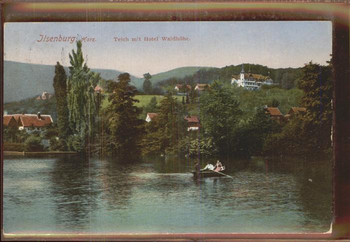 Ilsenburg Harz Teich Boot Hotel Waldhöhe