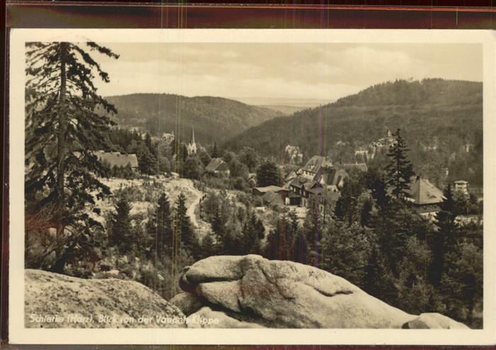Schierke Harz Blick von der Vaupels Klippe